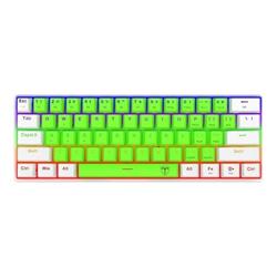 TECLADO T-DAGGER ARENA GREEN/WHITE SW BROWN