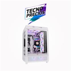 GABINETE THERMALTAKE THE TOWER 500 TG SNOW WHITE FAN X2