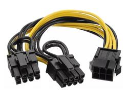 CABLE EXTENSOR DE FUENTE 6 PINES H A PCI DOBLE 6 P