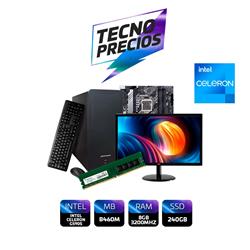 PROMO PC INTEL CELERON G5905 DDR4 8GB SSD 240GB MONITOR 22