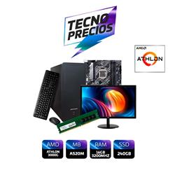 PROMO PC AMD ATHLON 3000G DDR4 16GB SSD 240GB  MONITOR 22