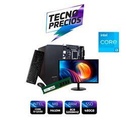 PROMO PC INTEL CORE I3 12100 DDR4 8GB SSD 480GB MONITOR 22