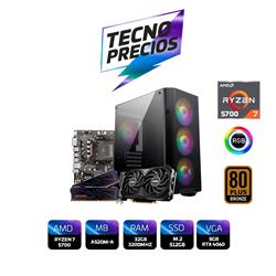 PROMO PC AMD RYZEN 7 5700 DDR4 32GB SSD M.2 512GB RTX 4060.