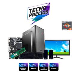 PROMO PC RYZEN 5 4600G DDR4 8GB SSD 240GB MONITOR 19