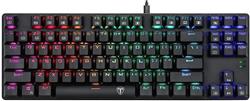 TECLADO T-DAGGER BORA BLACK SW RED RGB