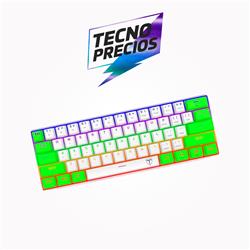 TECLADO T-DAGGER ARENA WHITE/GREEN SWITCH BROWN