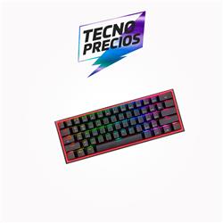 TECLADO REDRAGON FIZZ PRO BLACK SW RED RGB