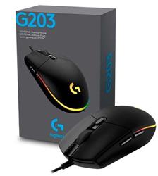 MOUSE LOGITECH G203 LIGHTSYNC BLACK